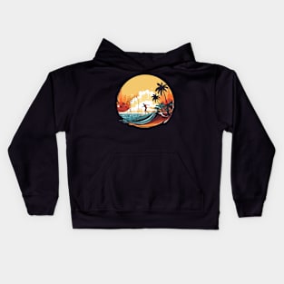 surfing nature Kids Hoodie